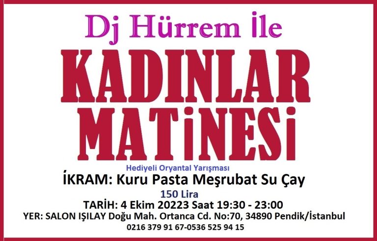 04.10.2023 Pendik Kadınlar Matinesi